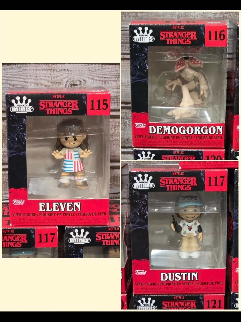 Complete Set of Stranger Things Mini Funko Figures